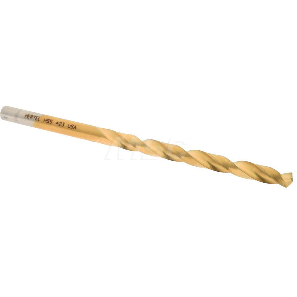 Hertel 300SBT 23 Jobber Length Drill Bit #23 (0.1540) Dia, 135 deg, HSS