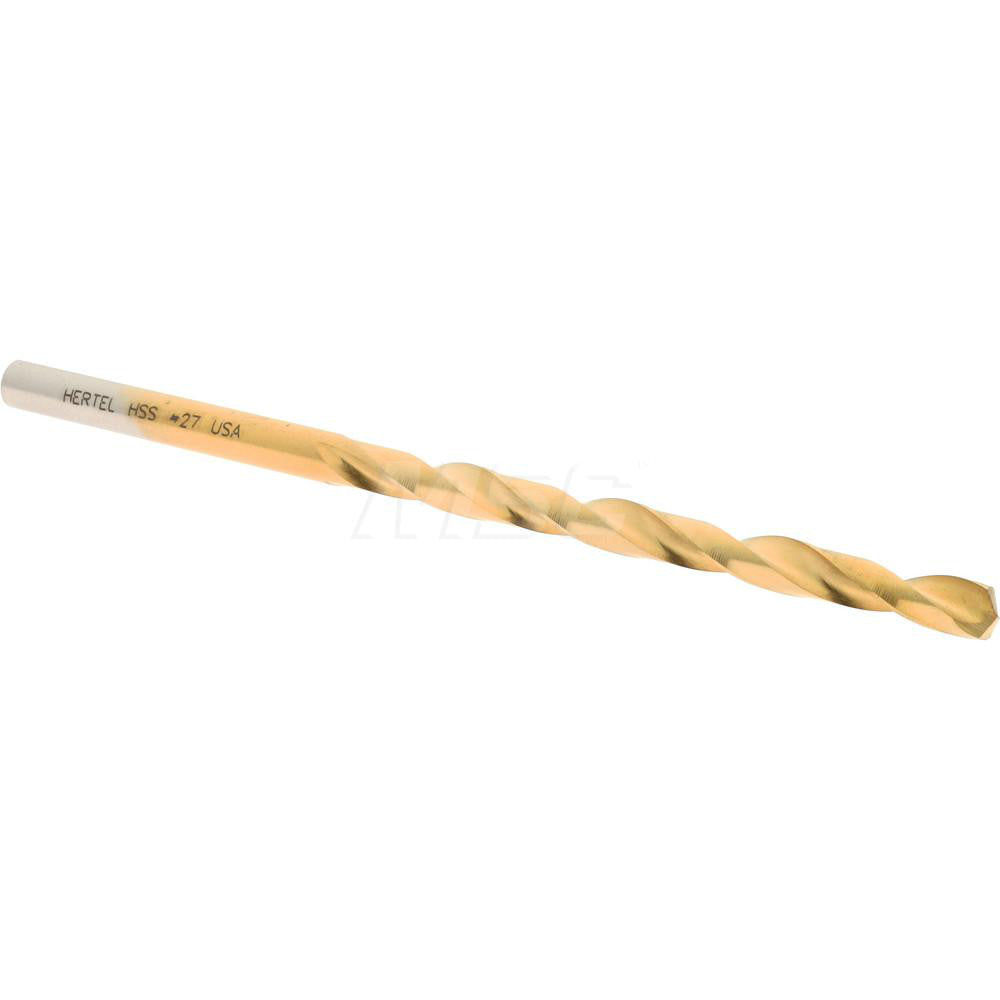 Hertel 300SBT 27 Jobber Length Drill Bit #27 (0.1440) Dia, 135 deg, HSS