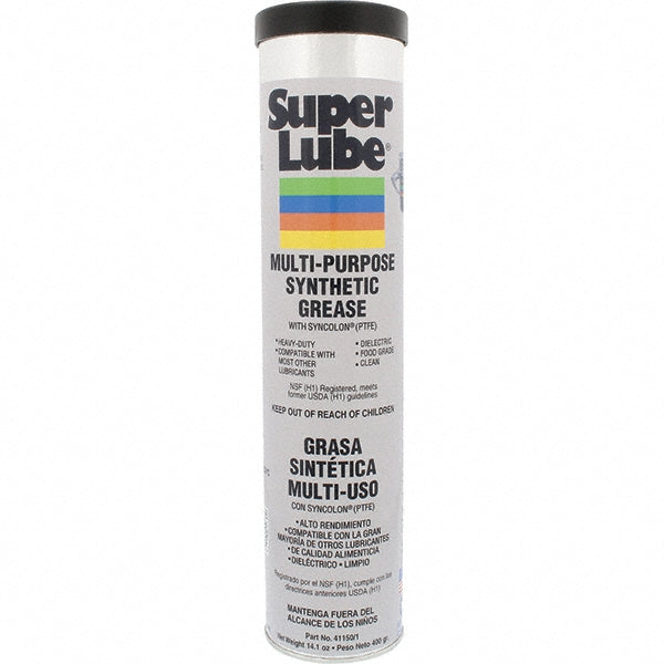 Super Lube 41150/1 General Purpose Grease 14.1 oz Cartridge, Synthetic with Syncolon