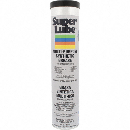 Super Lube 41150/1 General Purpose Grease 14.1 oz Cartridge, Synthetic with Syncolon