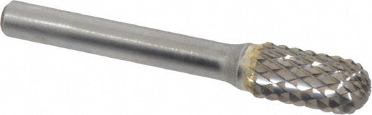 Kyocera SGS Precision Tools 10275 Abrasive Burr SC-3 DDC, 3/8" Cut Dia, Ball Nose Cylinder, Omega Cut