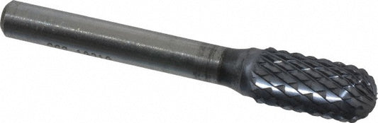 Kyocera SGS Precision Tools 10310 Abrasive Burr SC-3 DDC, 3/8" Cut Dia, Ball Nose Cylinder, Omega Cut