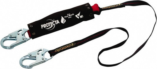 DBI-SALA 7012817345 Lanyards & Lifelines Load Capacity 310lb  Type Shock Absorbing Lanyard  Anchorage End Connection Locking Snap Hook  Harness Connection Locking Snap Hook  For Arc Flash Work No  Material Webbing