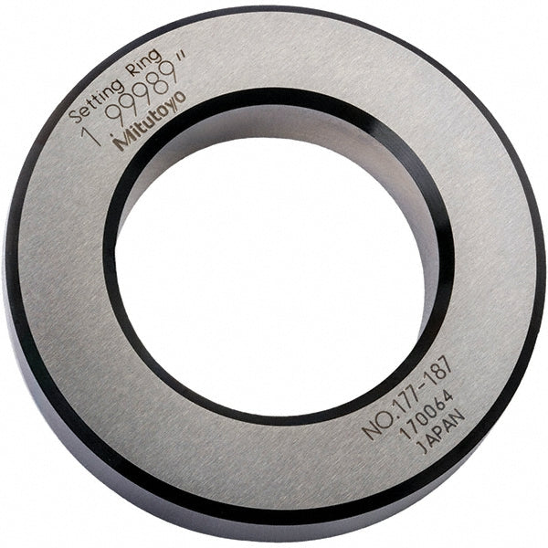 Mitutoyo 177-187 2" ID x 3.35" OD 0.79" Thick Setting Ring