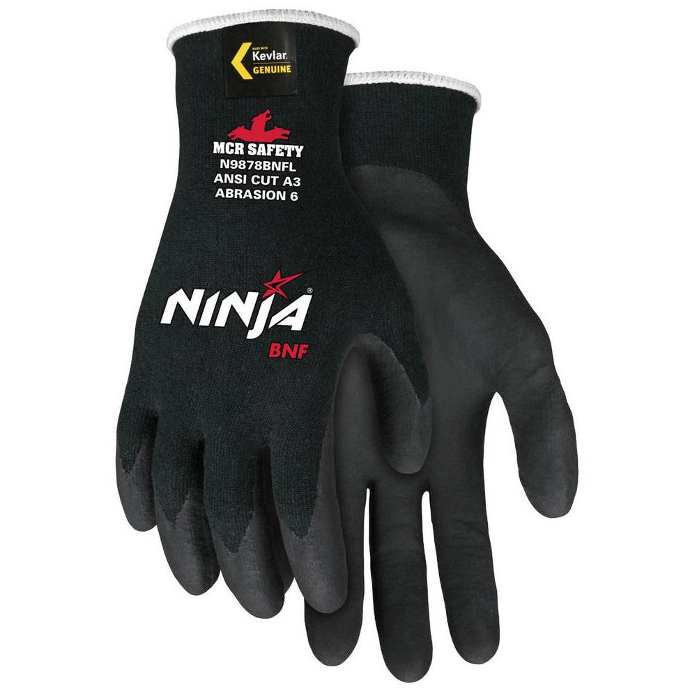 MCR Safety N9878BNFS Cut, Puncture & Abrasion-Resistant Gloves MemphisÂ® N9878BNF, Size Small, ANSI Cut A3, ANSI Puncture 2, Foam Nitrile, Kevlar