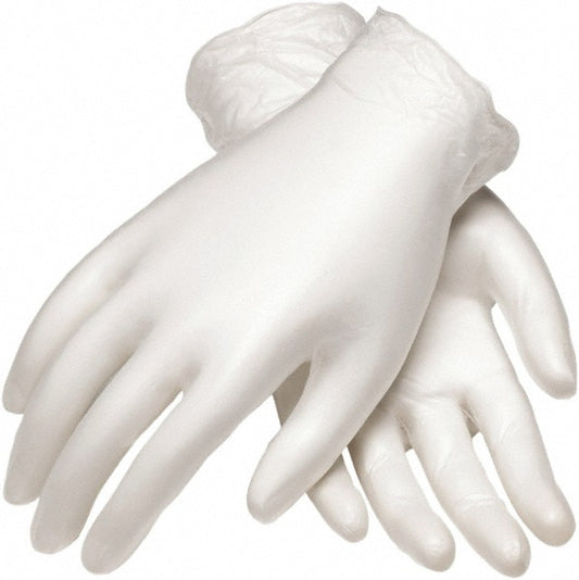 PIP 64-V2000/L Disposable Glove Series Ambi-Dex, Size Large, 4.1 mil, Synthetic Polymer Coated, Vinyl, General Purpose Grade, Powdered