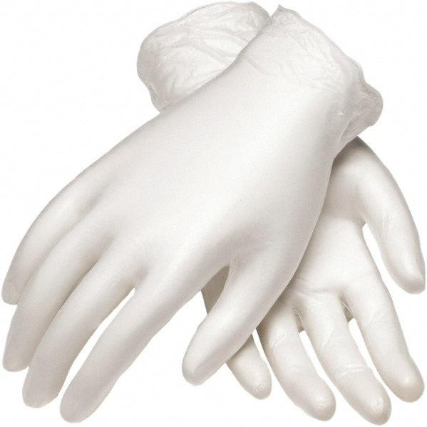 PIP 64-V2000/M Size M, 4 mil, Industrial Grade, Powdered Vinyl Disposable Gloves
