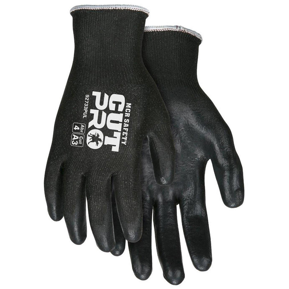 MCR Safety 92733PUL Cut, Puncture & Abrasion-Resistant Gloves Cut Pro 92733PU, Size Large, ANSI Cut A3, ANSI Puncture 3, Polyurethane, HPPE