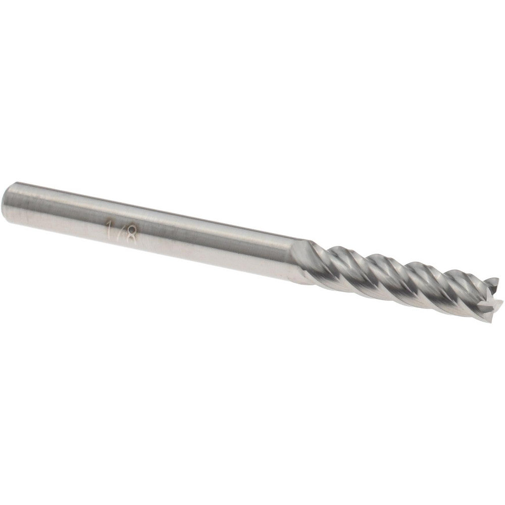 Accupro 67094821 Square End Mill 1/8'' Dia, 1/2'' LOC, 1/8'' Shank Dia, 1-1/2'' OAL, 4 Flutes, Solid Carbide