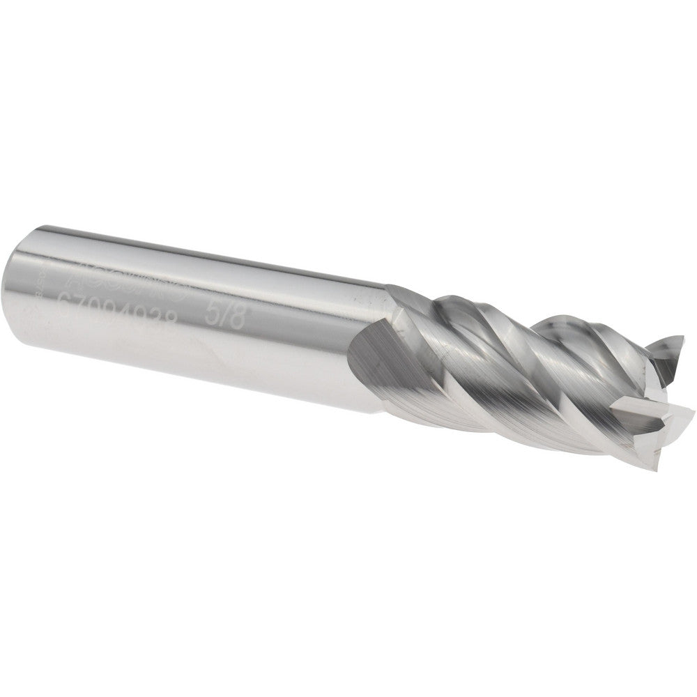 Accupro 67094938 Square End Mill 5/8'' Dia, 1-1/4'' LOC, 5/8'' Shank Dia, 3-1/2'' OAL, 4 Flutes, Solid Carbide