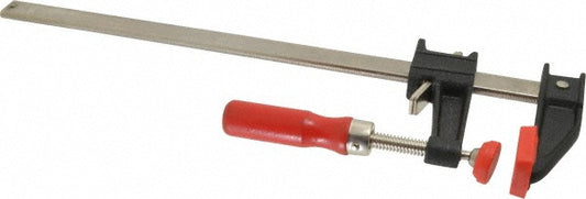 Bessey GSCC2.512 Cast Iron Bar Clamp 12" Capacity, 2-1/2" Throat Depth, 600 lb Clamp Pressure, 16" OAL