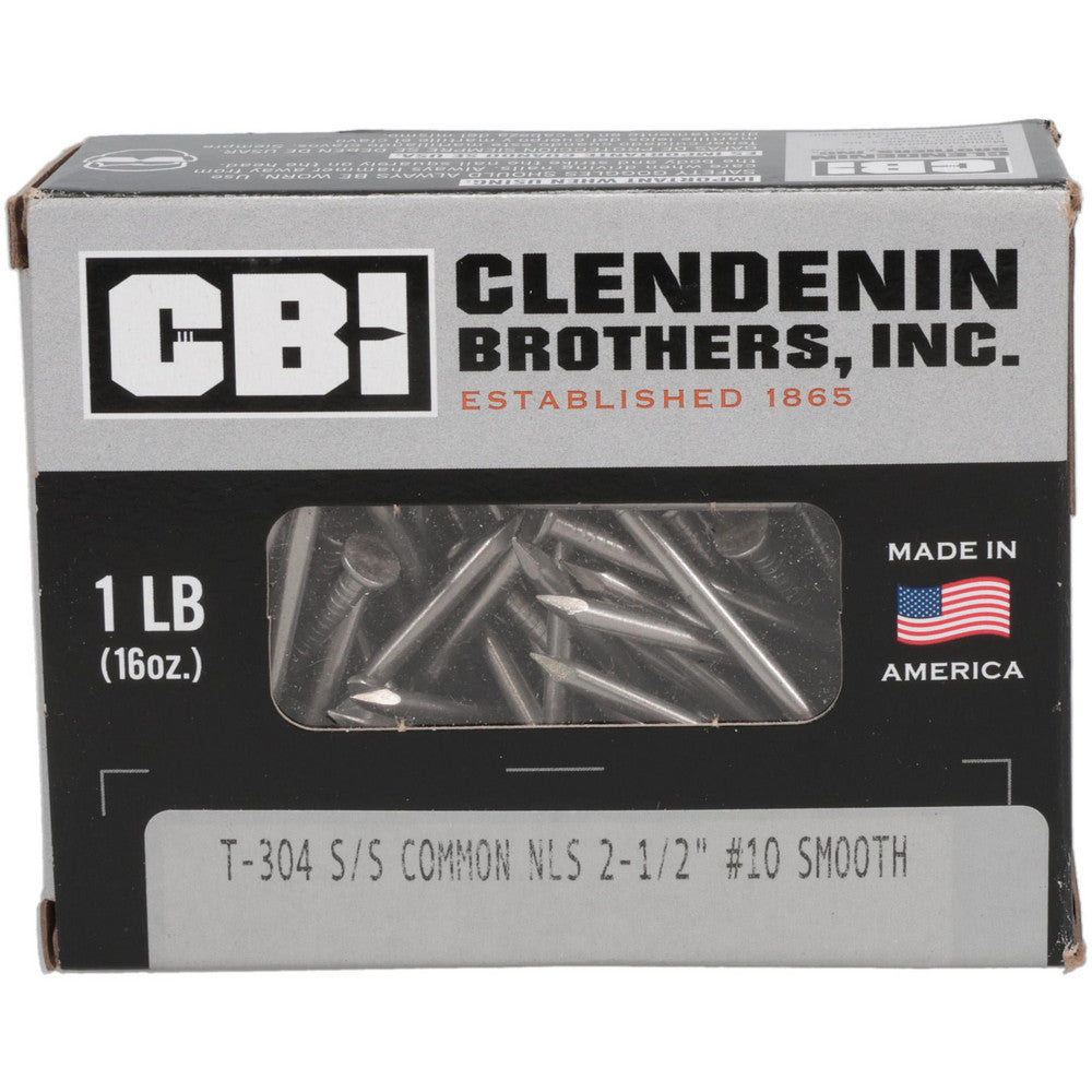 CLENDENIN BROTHERS, INC. 5E1060 8D, 10 Gauge, 2-1/2" OAL Common Nails