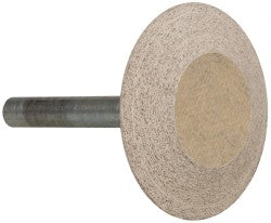 Cratex A36A80CXG 1/4 Mounted Point 3/8" Thick, 1/4" Shank Dia, A36, 80 Grit, Medium