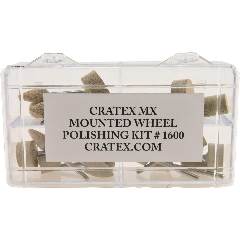 Cratex 1600 KIT 28 Piece Rubber Mounted Abrasive Wheel Set
