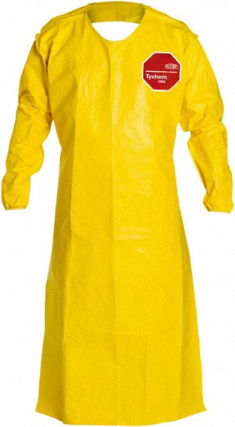 Dupont QC278BYL00001200 Disposable & Chemical-Resistant Apron  49-3/4" Length,  10.00 mil Thick,  Yellow