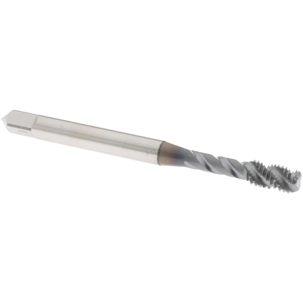 OSG 0136908 Spiral Flute Tap #10-32, UNF, 3 Flute, Bottoming Chamfer, 2B Class of Fit, Vanadium High-Speed Steel, TiCN Finish