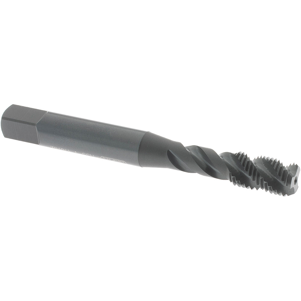 OSG 0146301 1/4-28 UNF, 3 Flute, 45&deg Helix, Bottoming Chamfer, Oxide Finish, Vanadium High Speed Steel Spiral Flute STI Tap