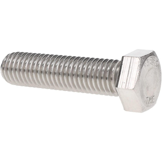 Value Collection 207770 Hex Head Cap Screw 5/8-11, 2-1/2" Length Under Head, Grade 18-8 Stainless Steel, Bright/Uncoated Finish