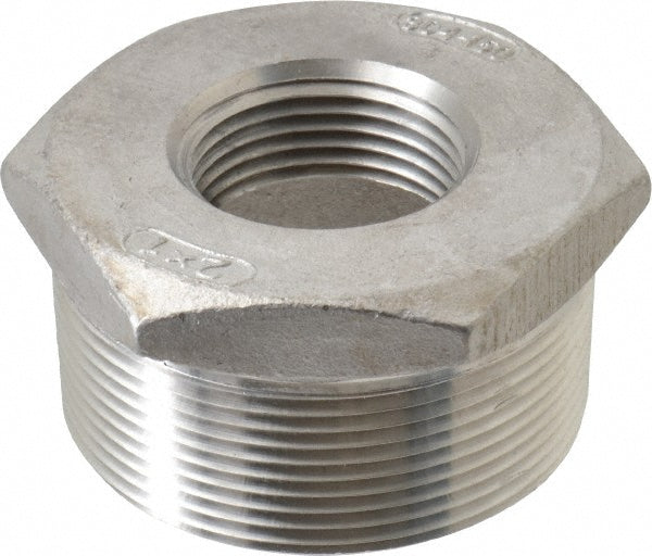 Merit Brass K414-3216 Pipe Bushing 2 x 1", 304 Stainless Steel