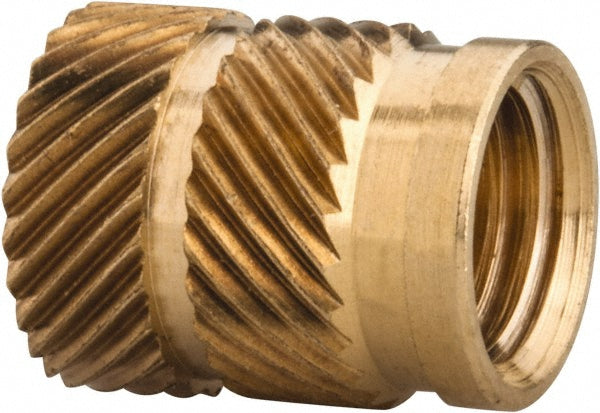 E-Z LOK HI-524-WH 5/16 24 UNF, 0.403" Diam, Brass Unheaded Heat Installed Threaded Insert