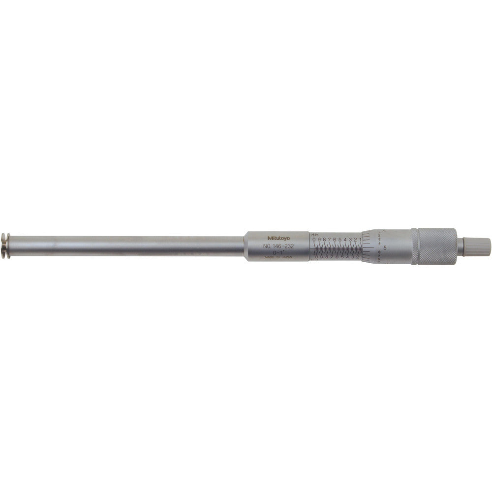 Mitutoyo 146-232 0.055 to 1.05" Inside, 0 to 1" Outside, Mechanical Groove Micrometer