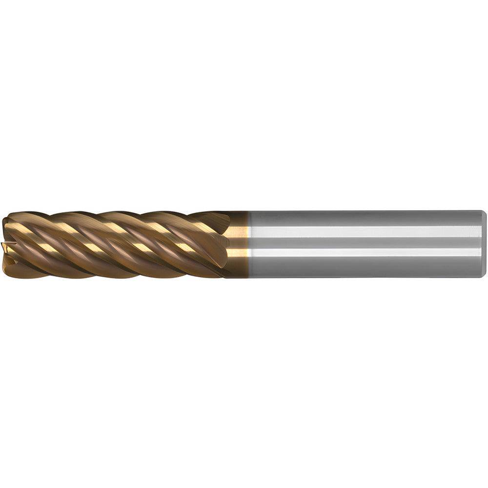 Kennametal 7077037 Corner Radius End Mill 3/4" Dia, 1" LOC, 0.1900" Radius, 6 Flute, Solid Carbide