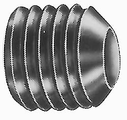Value Collection 832802PS Set Screw M20x2.5, 20.00 mm Overall Length, Flat Point, Alloy Steel, Grade 14.9 (45H)