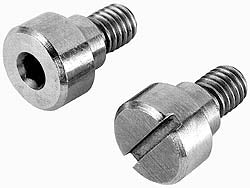 ELECTRO HARDWARE SCS375-18 Precision Shoulder Screw  1/4" Shoulder Dia,  5/8" Shoulder Length,  #10-32 Thread,  1/4" Thread Length,  Stainless Steel,  Slotted