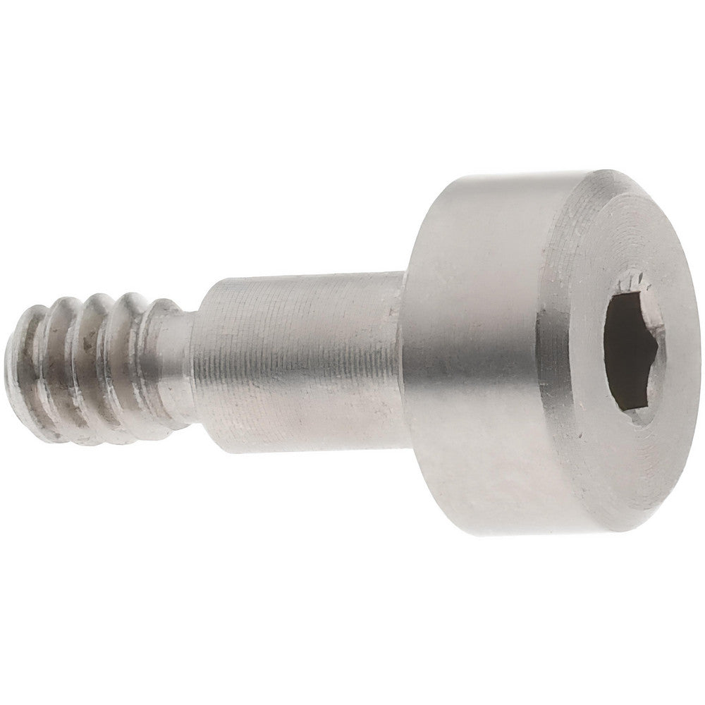 ELECTRO HARDWARE SCB250-2 Precision Shoulder Screw 1/8" Shoulder Dia, 3/16" Shoulder Length, #4-40, 0.156" Thread Length, 18-8 & 303, Stainless Steel, Hex Socket