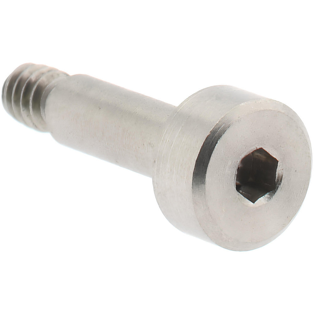 ELECTRO HARDWARE SCB250-5 Precision Shoulder Screw 1/8" Shoulder Dia, 3/8" Shoulder Length, #4-40, 0.156" Thread Length, 18-8 & 303, Stainless Steel, Hex Socket