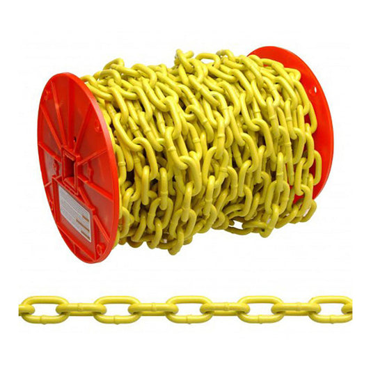 Campbell PD0722127 Welded Chain Load Capacity 1300 Material Carbon Steel Chain Grade 30 Welding Type Welded For Lifting No Overall Length 60 ft, Type Proof Coil Chain Inside Width 0.45 in Trade Size 1/4
