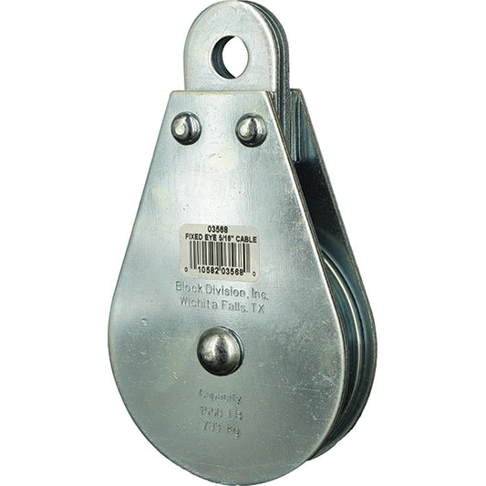 Block Division 03568-C 1, 550 Lbs. Load Limit, Rigid Eye Block