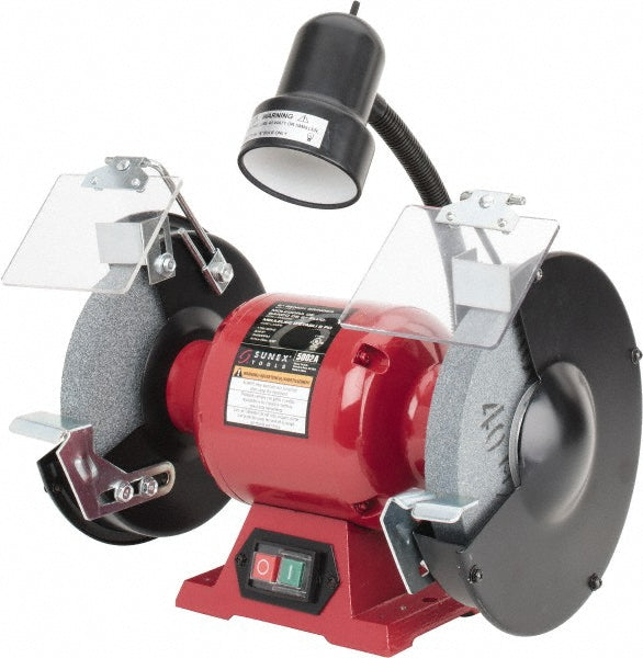 Sunex Tools 5002A Bench Grinder 8" Wheel Dia, 5/8" Arbor Hole Dia
