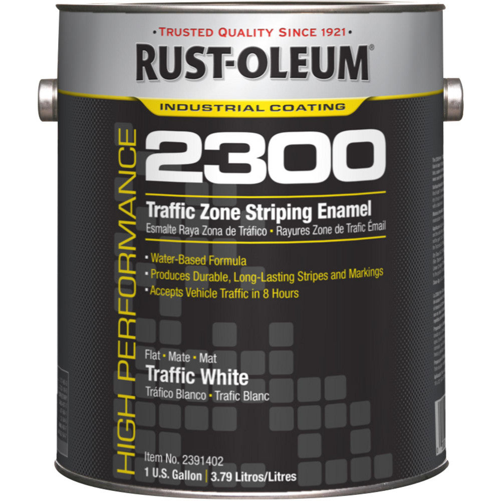 Rust-Oleum 2391402 1 Gallon White Water Based Striping Paint