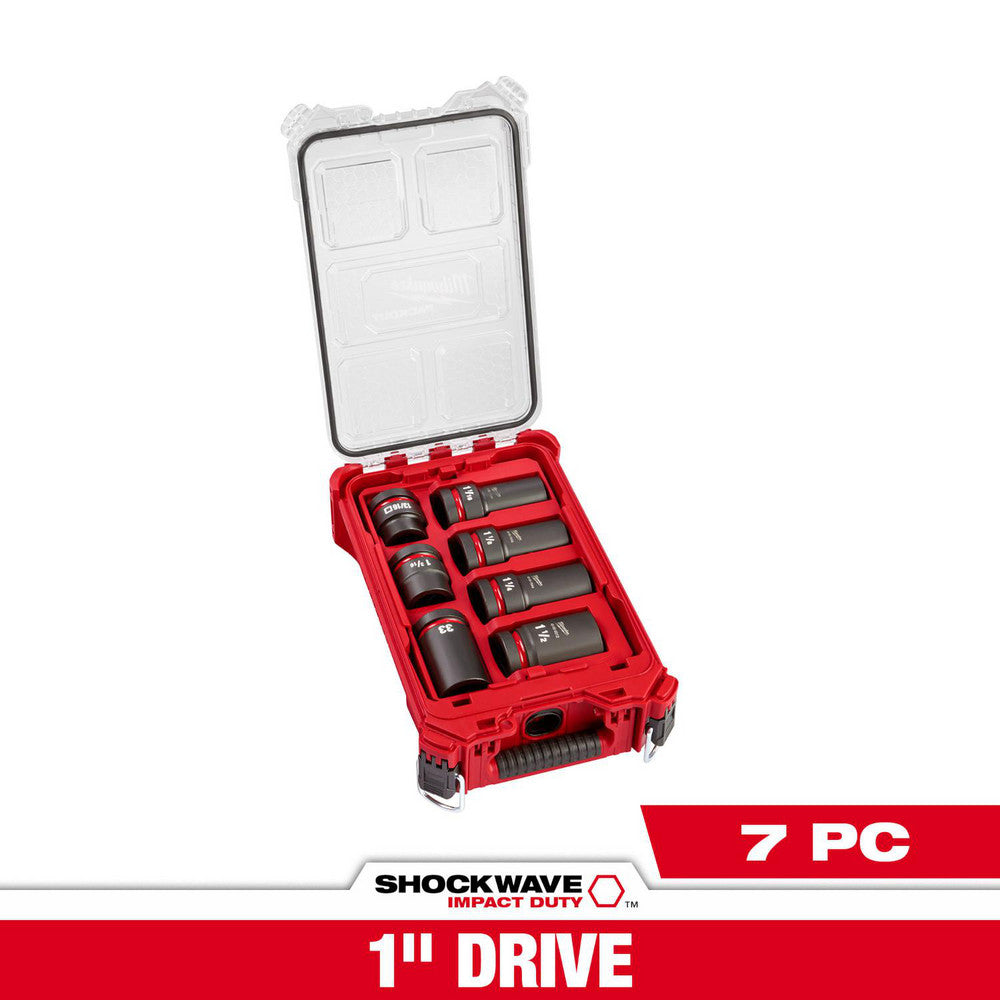 Milwaukee Tool 49-66-7840 Socket Set Socket Set 7 Pc, 13/16 to 1-1/4" Socket
