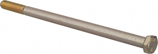 HHCS Made In USA MSC39072 Hex Head Cap Screw 3/8-16 x 7", Grade 8 Steel, Zinc Yellow Dichromate Finish
