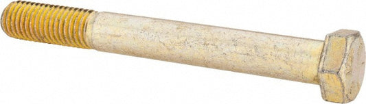 HHCS Made In USA 39160 Hex Head Cap Screw 5/8-11 x 5-1/2", Grade 8 Steel, Zinc Yellow Dichromate Finish