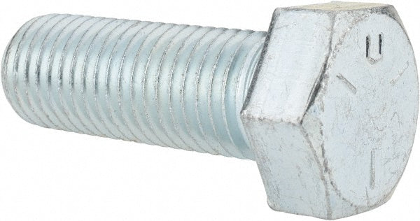 HHCS Made In USA MSC-30165-21/2 Hex Head Cap Screw 7/8-9 x 2-1/2", Grade 5 Steel, Zinc-Plated