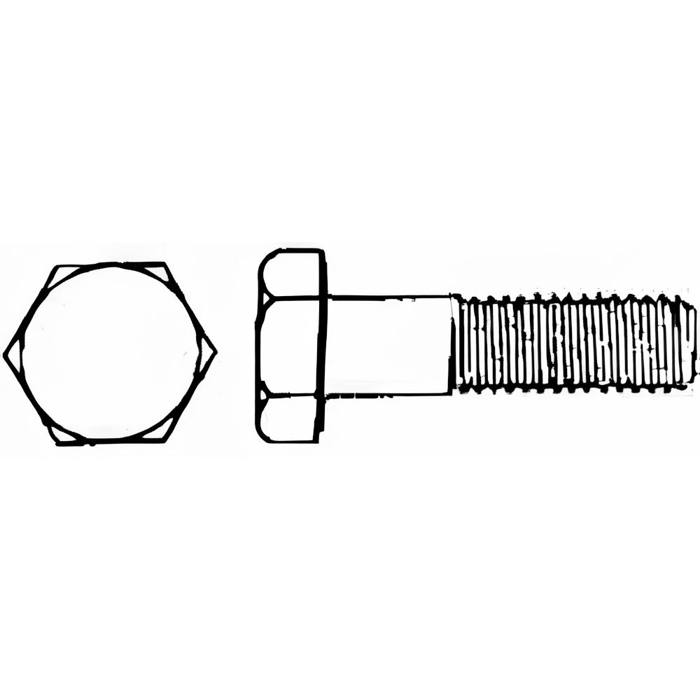 Value Collection HC1X12180-001BX Hex Head Cap Screw M12 x 1.75 x 180 mm, Grade 18-8 & Austenitic Grade A2 Stainless Steel, Uncoated