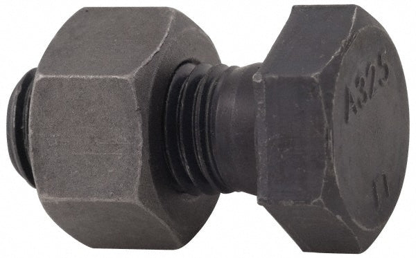 Value Collection HCI31000450NG-005BX Hex Head Bolt 1-8, 4-1/2" Length Under Head, Steel, Grade A325