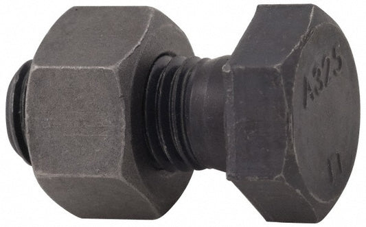 Value Collection HCI31000450NG-005BX Hex Head Bolt 1-8, 4-1/2" Length Under Head, Steel, Grade A325