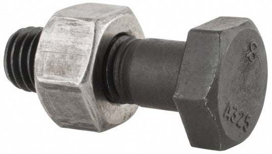 Value Collection HCI30620200N-020BX Hex Head Bolt 5/8-11, 2" Length Under Head, Steel, Grade A325
