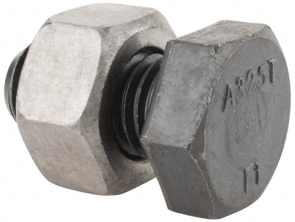 Value Collection HCI30750150N-015BX Hex Head Bolt 3/4-10, 1-1/2" Length Under Head, Steel, Grade A325