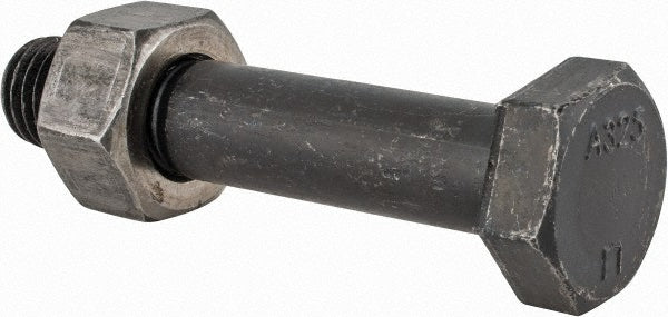Value Collection HCI30750400N-010BX Hex Head Bolt 3/4-10, 4" Length Under Head, Steel, Grade A325