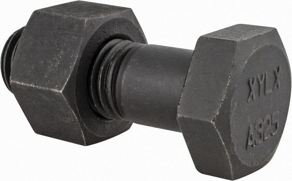 Value Collection HCI31000300N-005BX Hex Head Bolt 1-8, 3" Length, Steel, Grade A325