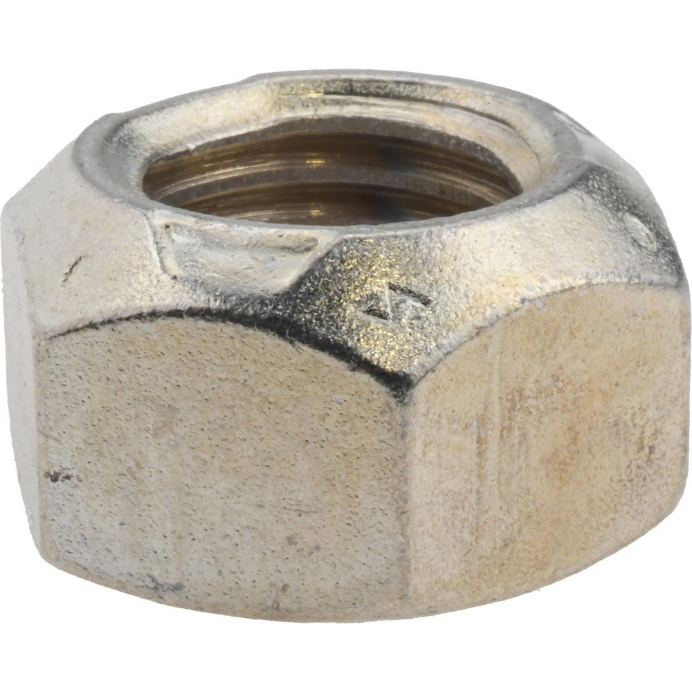 Value Collection L52CLC1409 Hex Lock Nut Distorted Thread, 7/8-9, Grade C Steel, Clear Cadmium Finish