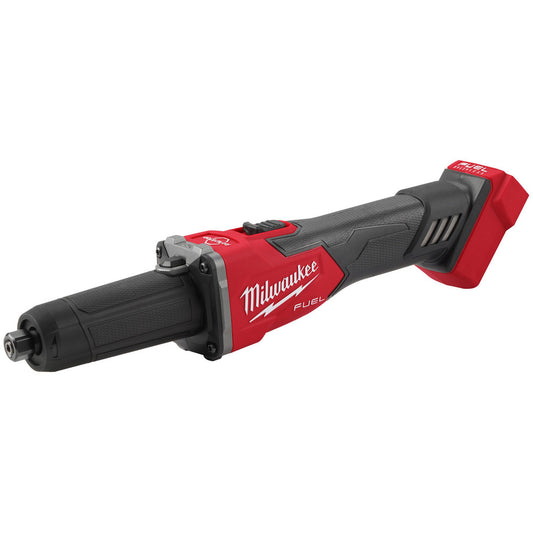 Milwaukee Tool 2939-20 Cordless Die Grinders Voltage 18.00  No-Load RPM 27000  Switch Type Slide with Lock-On  Batteries Included No  Maximum Wheel Diameter Compatibility (Inch) 2  Length (Decimal Inch - 4 Decimals) 15.5000
