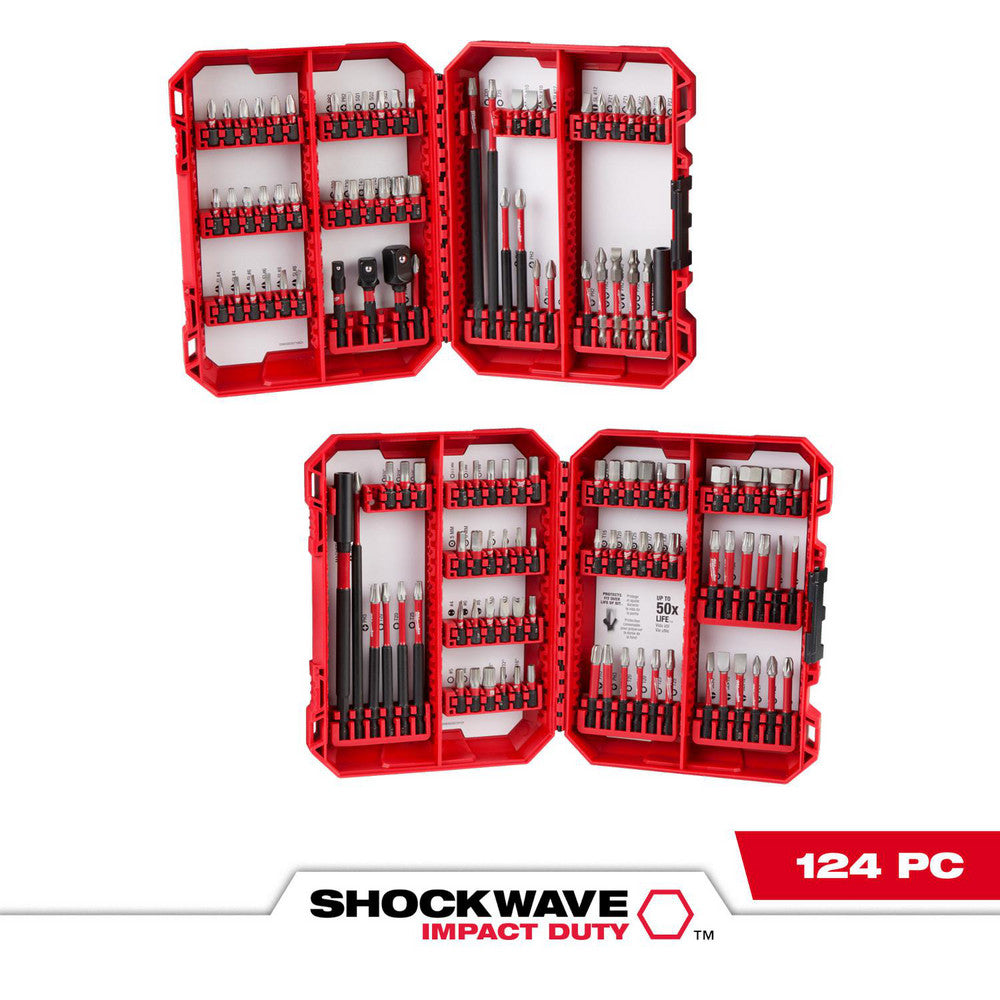 Milwaukee Tool 48-32-4034 Power & Impact Screwdriver Bit Sets Bit Type Impact Driver Bit Set  Point Type Standard Straight 1/4" Drive Bits Hex  Drive Size (Inch) 1  Overall Length (Decimal Inch) 18.3500  Blade Width 1/4  Measurement Type Multi