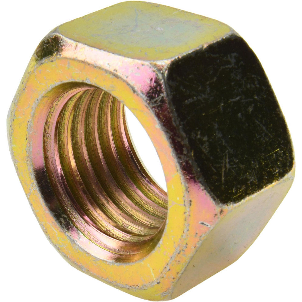 Value Collection HNI81501-010BX Hex Nut 1-1/2-6, Grade 8 Steel, Yellow Zinc Dichromate Finish