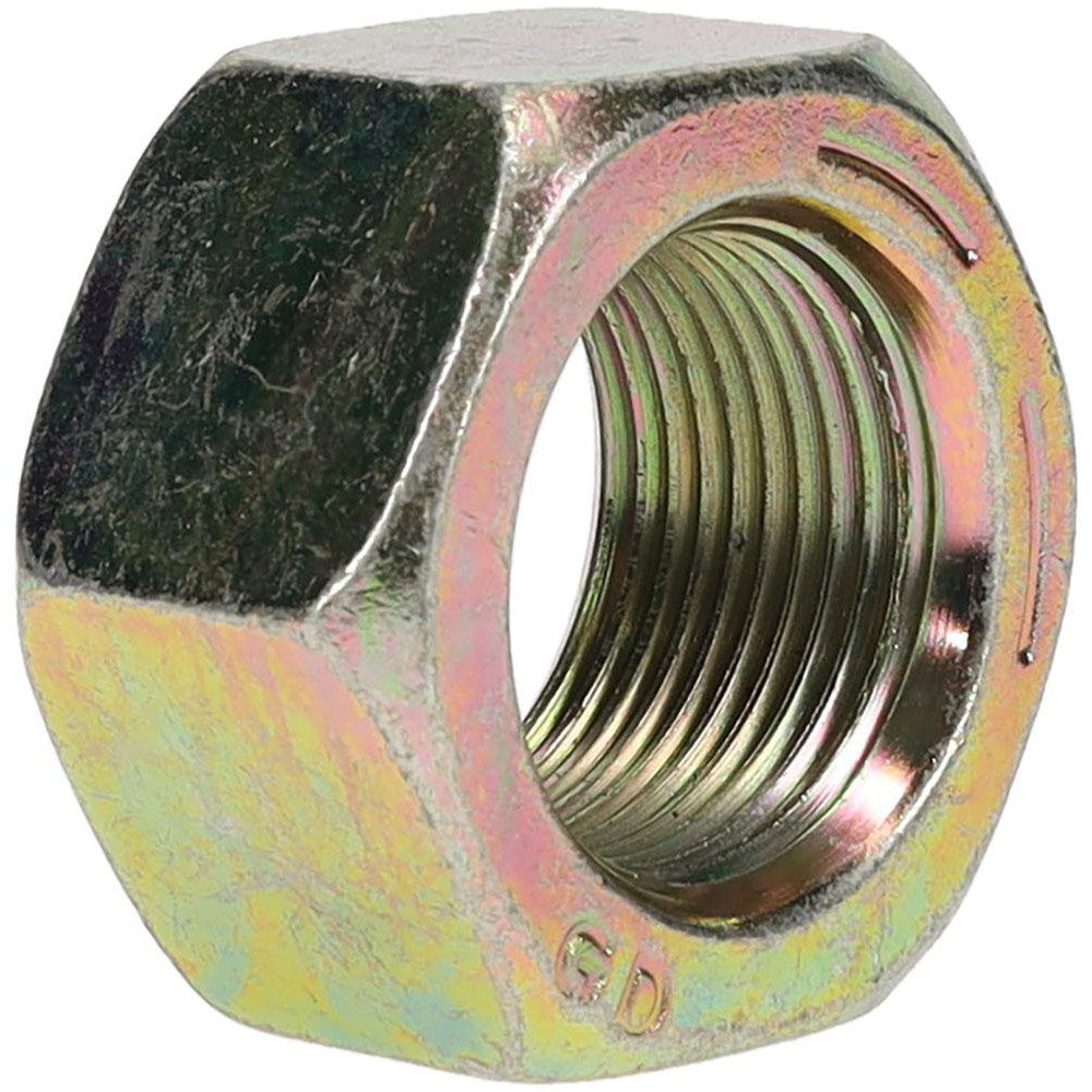 Value Collection MSC-67472803 Hex Nut 1-1/4-12, Grade SAE J995 Grade 8 Steel, Yellow Zinc Dichromate Finish